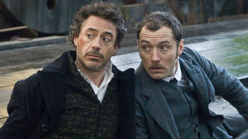 Robert Downey Jr. et Jude Law dans "Sherlock Holmes"