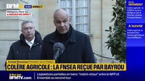 Rousseau (FNSEA) : "Un Premier ministre à l'écoute"