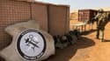 Une base de l'opération antiterroriste française au Sahel Barkhane, et du groupement de forces spéciales européennes Takuba, à Menaka, au Mali, le 3 novembre 2020.