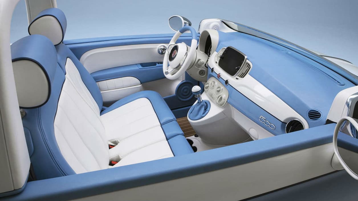 Une Fiat 500 "Spiaggina by Garage Italia" Une Fiat 500 "Spiaggina by Garage Italia"
