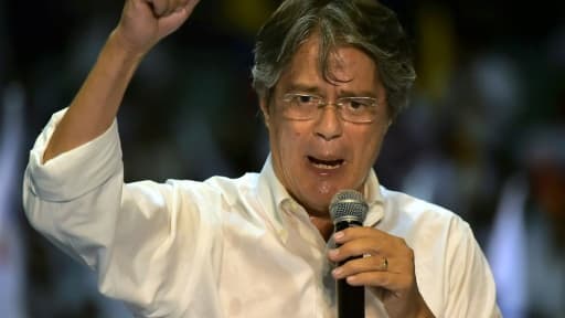 l'ex-banquier Guillermo Lasso, 61 ans, porte tous les espoirs de la droite, le 30 mars 2017 à Guayaquil l'ex-banquier Guillermo Lasso, 61 ans, porte tous les espoirs de la droite, le 30 mars 2017 à Guayaquil