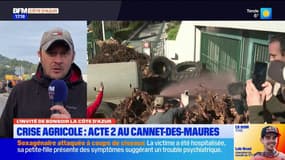 Crise agricole: l'acte 2 a débuté au Cannet-des-Maures