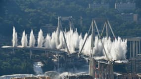 Le pont Morandi à Gênes a été détruit ce vendredi.