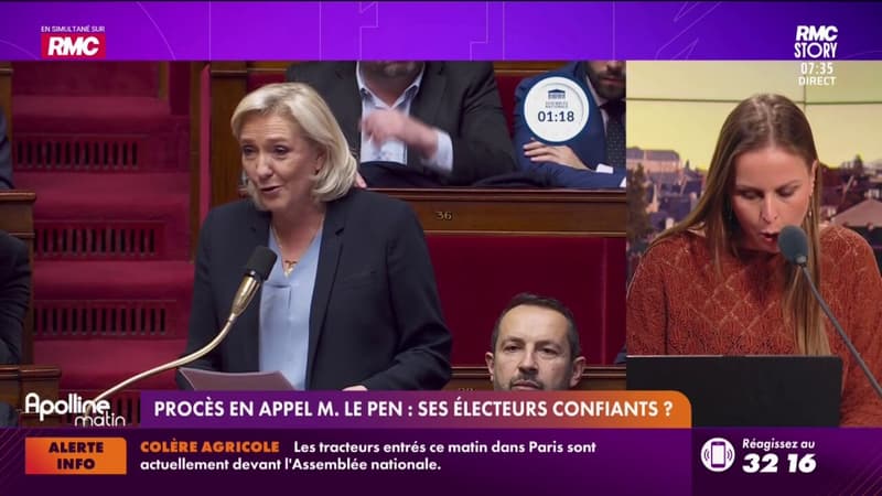 Procès en appel de Marine Le Pen : ses électeurs confiants ?