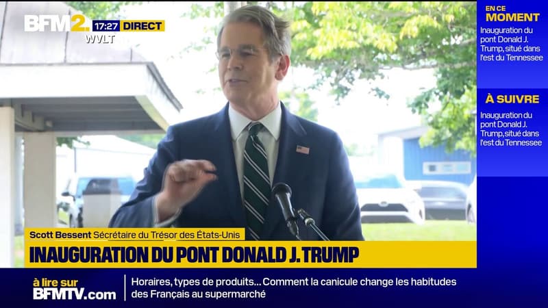 Scott Bessent participe à l'inauguration du pont Donald J. Trump dans le Tennessee