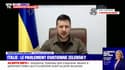 "Les villes ukrainiennes sont détruites": Volodymyr Zelensky évoque "des bombardements incessants" devant le Parlement italien
