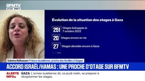 "C'est une joie immense", confie cette proche d'otage après l'accord de cessez-le-feu entre Israël et le Hamas