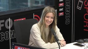 Diane Ducret lors de la matinale Week-End RMC le 26 mars 2022