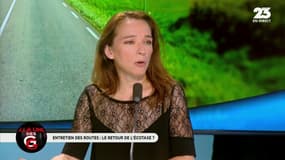 #Écotaxe - "Les ponts à péages sont bien mieux entretenus. [...] Les infrastructures sont mieux gérées par des entreprises privées." @marieannesoubre #GGRMC