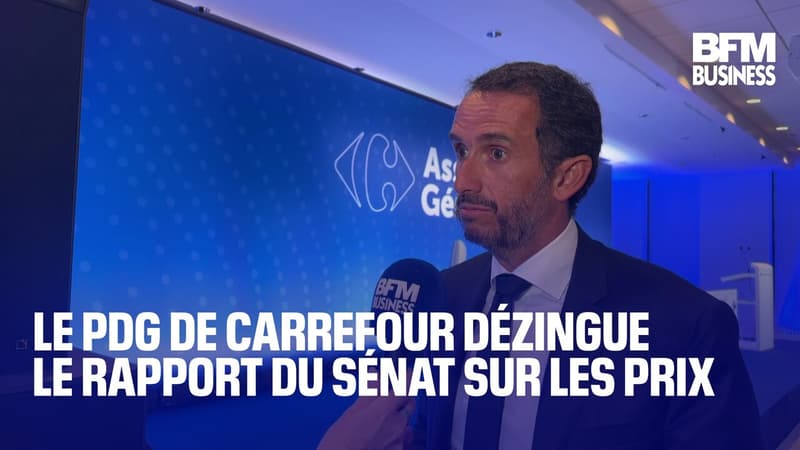 "On n'a pas vocation à se faire insulter": le PDG de Carrefour dézingue le rapport du Sénat sur les marges de la grande distribution