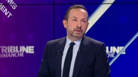 Sébastien Chenu sur le plateau de BFM Politique le dimanche 22 décembre 2024.