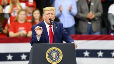 Donald Trump à un meeting dans le Minnesota, le 11 octobre