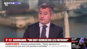 Fronde des grands patrons: pour Gérald Darmanin, "il faut plutôt remercier les patrons et les écouter"