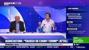 Agriculture : "enjeux de court terme" (Attal) - 23/01