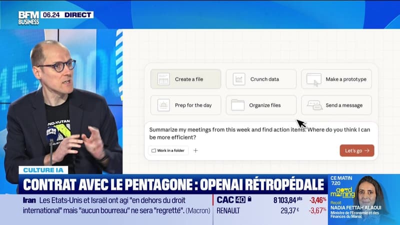 Culture IA : Contrat avec le Pentagone, OpenAI rétropédale, par Anthony Morel - 04/03