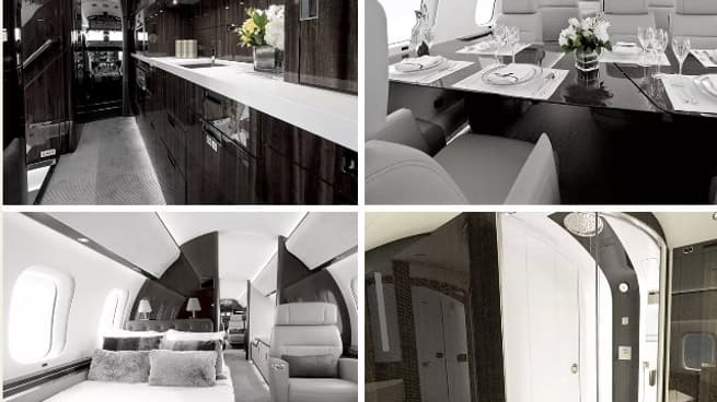 L'intérieur du Global 8000 de Bombardier L'intérieur du Global 8000 de Bombardier