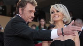 Johnny et Laeticia Hallyday à Cannes en mai 2009