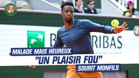 Roland-Garros: "Un plaisir fou", même malade Monfils heureux de jouer à Paris