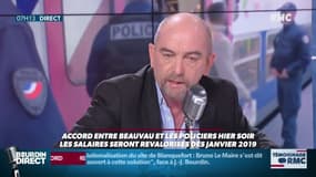 Yves Lefebvre, secrétaire général de Unité SGP police FO: "C'est aussi la reconnaissance de flics qui n'ont plus droit aux congés, ne voient plus leur famille. Il y a eu, l'an dernier, plus de 40 suicides dans nos rangs."