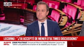 Sébastien Lecornu a "accepté" de "mener d'ultimes discussions avec les forces politiques"