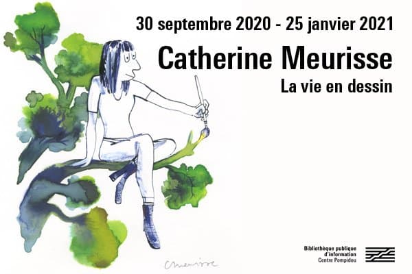 Affiche de l'exposition Catherine Meurisse à Beaubourg