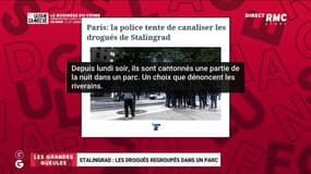 Le monde de Macron : Stalingrad, les drogués regroupés dans un parc - 18/05