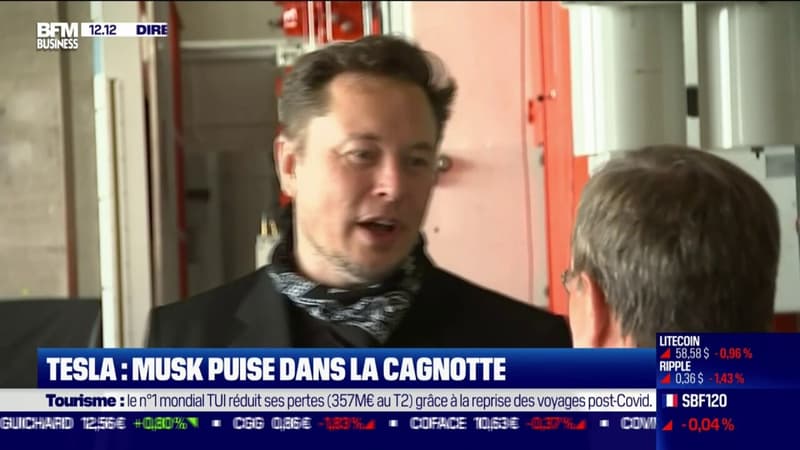Tesla: Musk puise dans la cagnotte