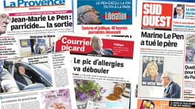 Les unes de la presse, mardi, évoquent la "guerre père-fille" au sein du Front national.