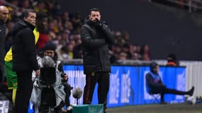 Pierre Sage lors du match Nantes-Lens (1-2, L1), le 6 décembre 2025