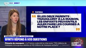 Si les deux parents travaillent à la maison, les enfants peuvent-ils aller faire les courses ? BFMTV répond à vos questions