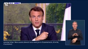 Emmanuel Macron: "Nous avons devant nous 100 jours d'apaisement, d'unité, d'ambition et d'action au service de la France"