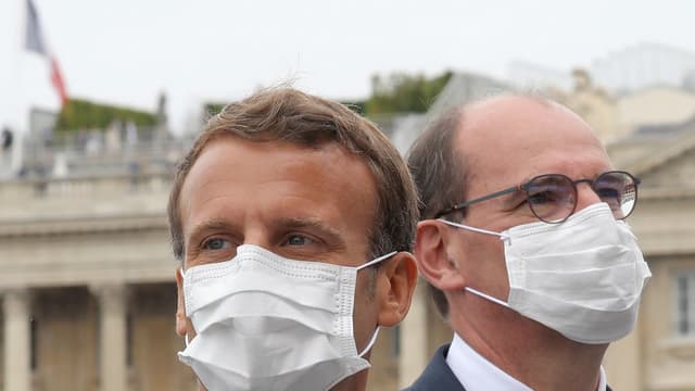 Emmanuel Macron et Jean Castex le 14 juillet 2020.