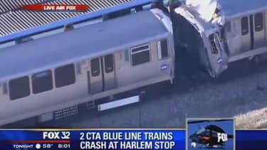 C'est à Forest Park, près de Chicago, qu'a eu lieu la collision entre deux trains.