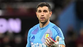 Le gardien argetin Emiliano Martinez lors du match d'Aston Villa à domicile contre Brighton en Premier League, le 30 décembre 2024