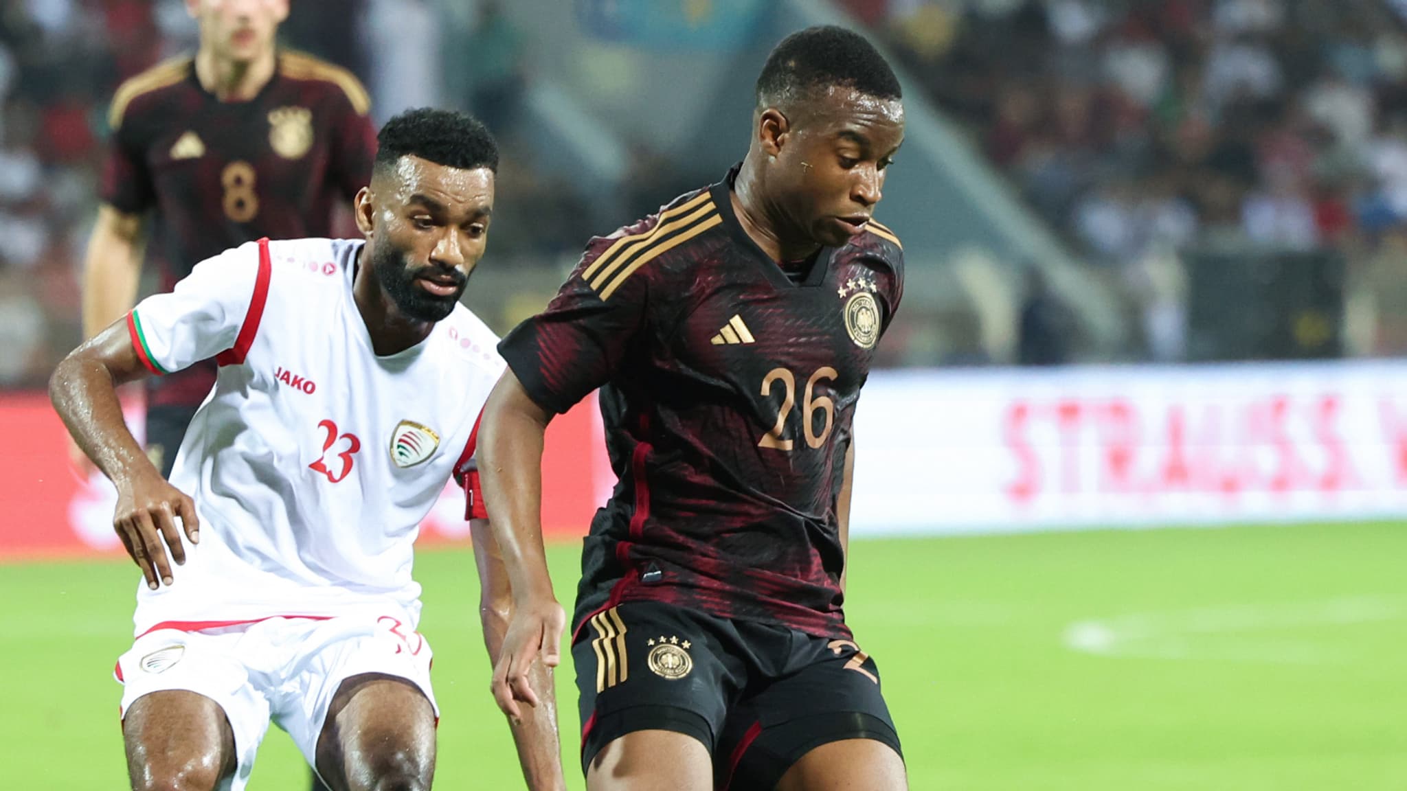 Youssoufa Moukoko avec l'Allemagne contre le sultanat d’Oman en novembre 2022