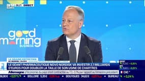 Etienne Tichit (Novo Nordisk) : Le géant pharmaceutique Novo Nordisk va investir 2,1 milliards d'euros pour doubler la taille de son usine de Chartres - 24/11