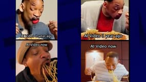 Will Smith mange des spaghettis sur Instagram