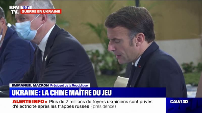 Guerre en Ukraine: Emmanuel Macron appelle à 