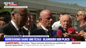 Agression dans une école à Marseille: Jean-Michel Blanquer affirme son "soutien aux victimes" et à la "communauté éducative"