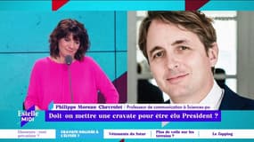 Pour la première fois, Yannick Jadot portait une cravate lors d'une interview "Avec ce geste, il essaie de montrer que l'écologie c'est du sérieux" analyse le professeur Philippe Moreau-Chevrolet.