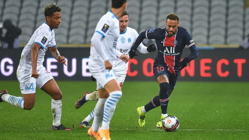 Neymar lors de PSG-OM