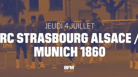 Le match entre le Racing Club de Strasbourg et Munich 1860