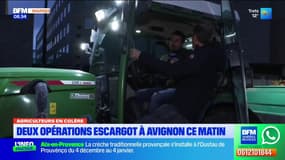 Agriculteurs en colère. Deux opérations escargot à Avignon ce matin. Nos équipes sur place