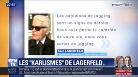 Les "Karlismes" de Lagerfeld