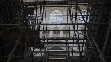 La cathédrale Saint-Pierre-et-Saint-Paul de Nantes (France), alors en pleine restauration, le 10 septembre 2024.