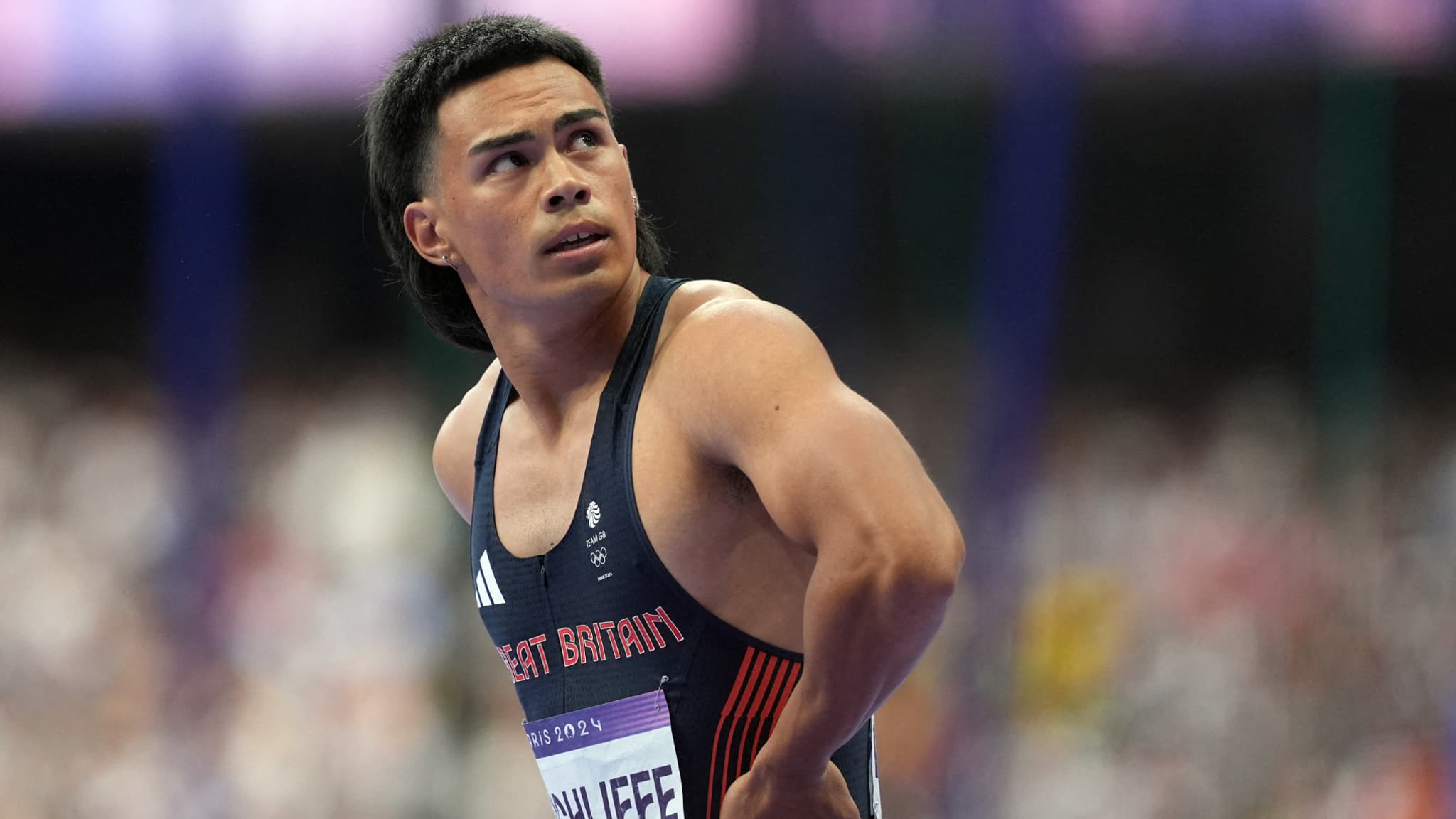 Louie Hinchliffe aux Jeux olympiques de Paris le 4 août 2024