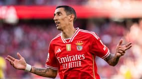 Angel Di Maria lors de Benfica-Arouca (5-0, championnat du Portugal), le 12 mai 2024