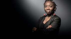 La députée Danièle Obono pose pour l'AFP le 21 novembre 2017 à Paris