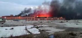 Important incendie à Saragosse dans une biscuiterie
