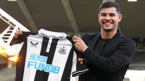 Bruno Guimaraes à son arrivée à Newcastle en février 2022